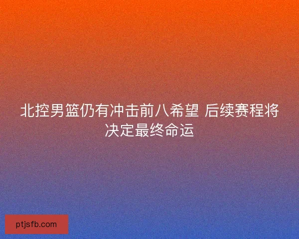 北控男篮仍有冲击前八希望 后续赛程将决定最终命运